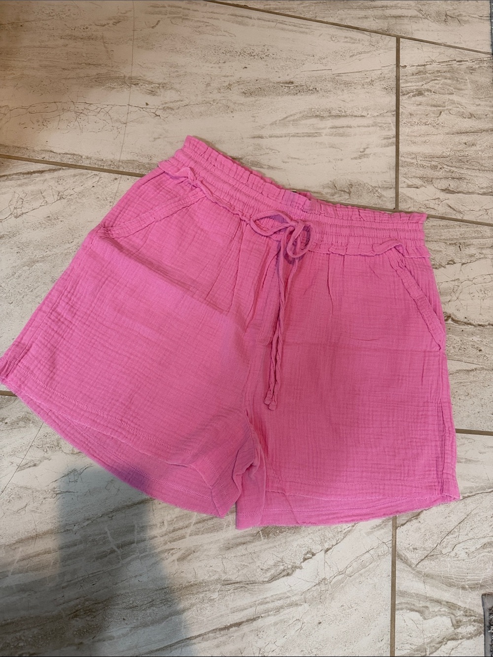 Zenana Outfitters Women's Hot Pink Drawstring Shorts